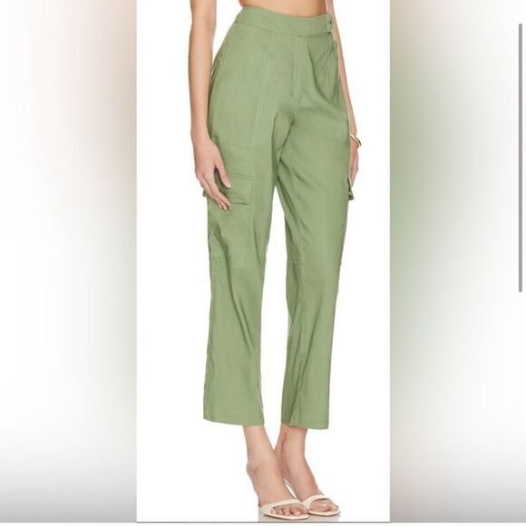 NEW Simkhai Carolina Utility Pant Verde Green Size 8 - Picture 4 of 12